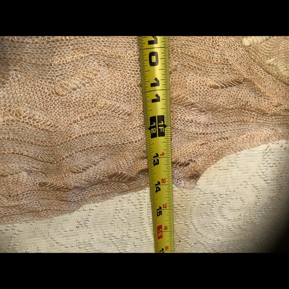 Cream and copper crochet tank top - Picture 5 of 5